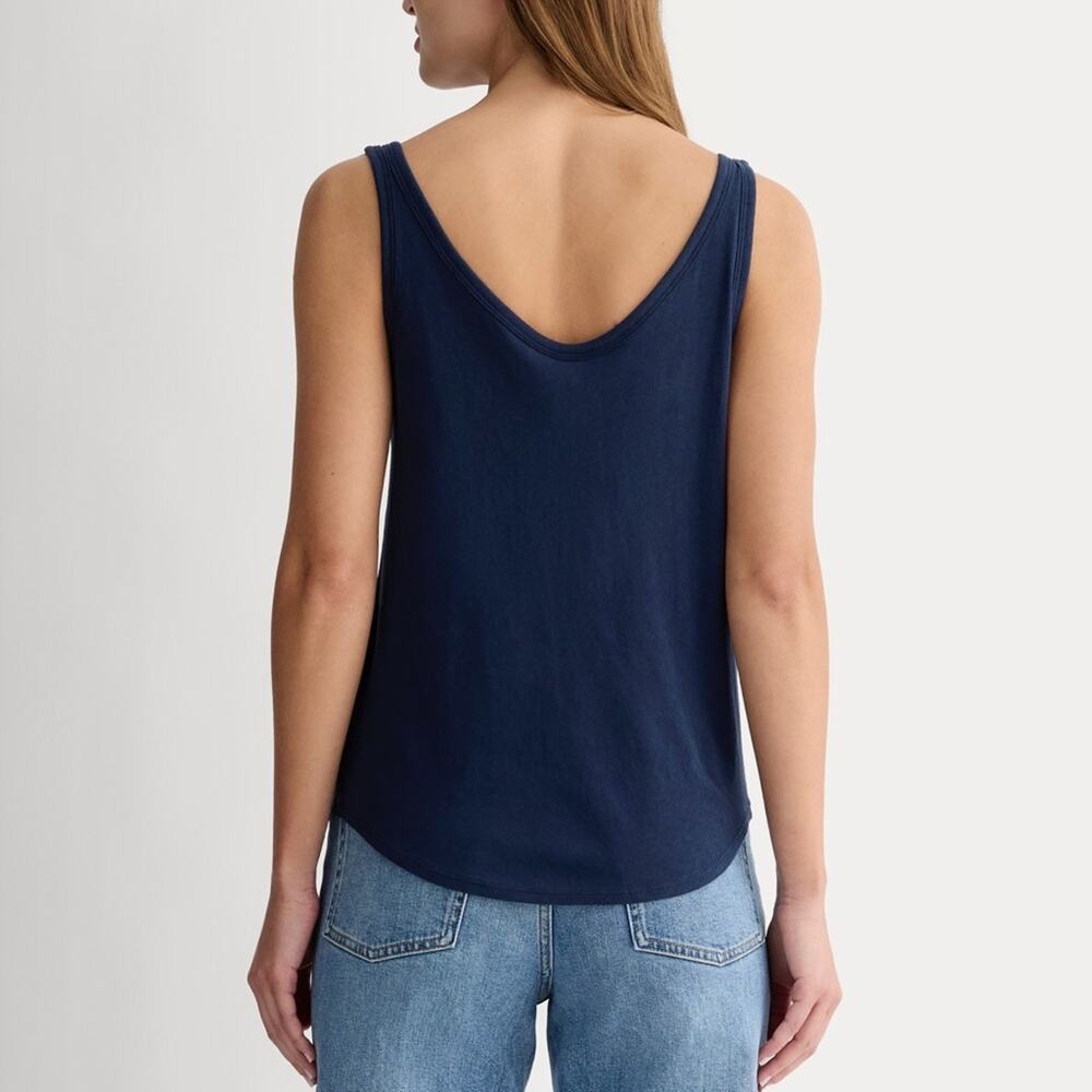 Everlane Cotton Air Tank Top in navy Size S NWOT - Picture 6 of 6